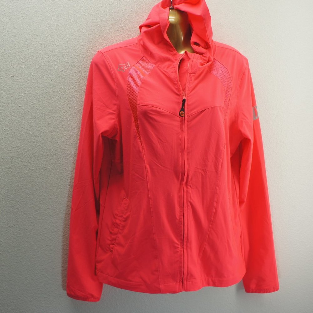 Fox active neon reflective stretch breathable hoodie size M